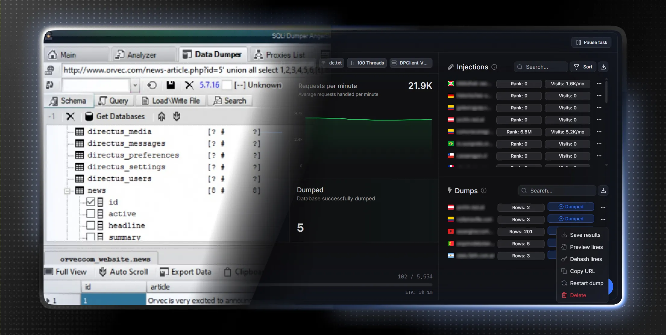 SQLi Dumper vs DorkPlus, the best alternative for pentesters.